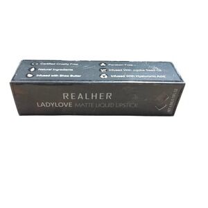 REALHER Ladylove‎ Matte Liquid Lipstick ROCKSTAR Natural ingredients NEW Sealed